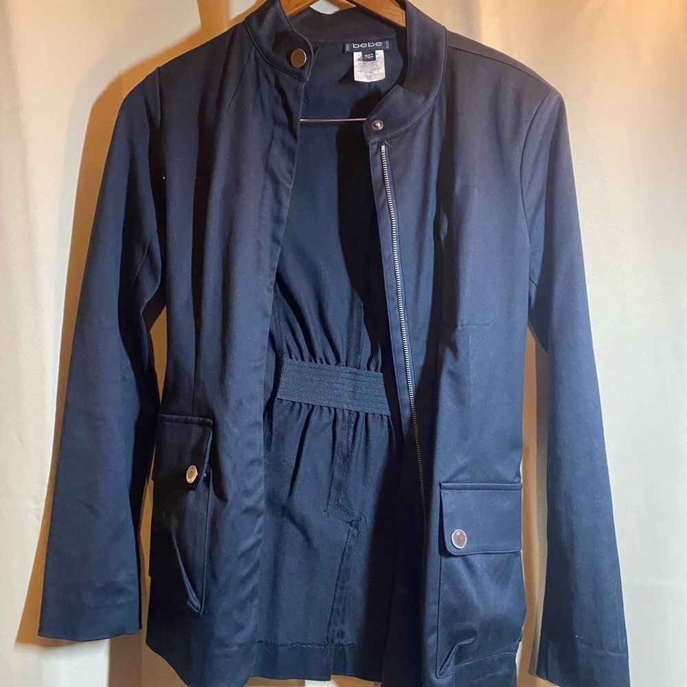 Bebe light black jacket